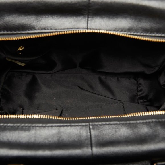 Coach Carriage Handbag Shoulder Bag 27841 Black White Leather Women's COACH - Picture 7 of 9